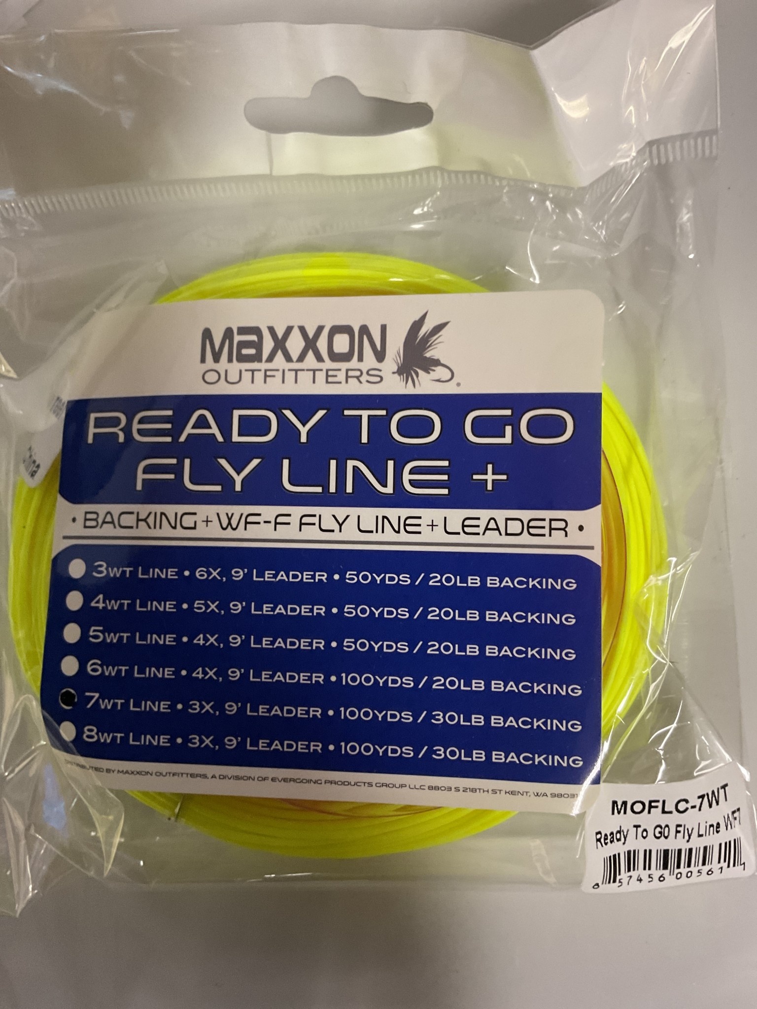 Maxxon Outfitters WF7F READY TO GO FLY LINE (BACKING + FLY LINE + LEADER) -  All Seasons Sports