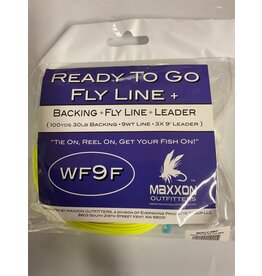 Maxxon Outfitters WF9F READY TO GO FLY LINE (BACKING + FLY LINE + LEADER)