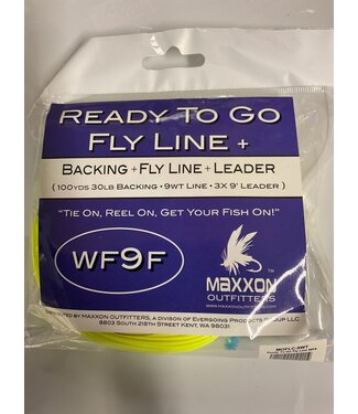 Maxxon Outfitters WF9F READY TO GO FLY LINE (BACKING + FLY LINE + LEADER)