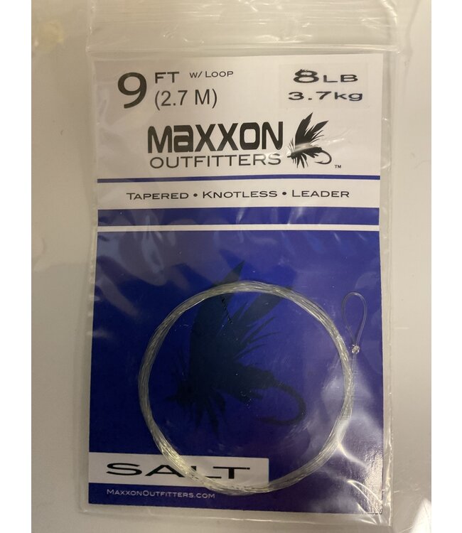 Maxxon Outfitters L-S8#9 LEADER 9' 8 LBS SALT