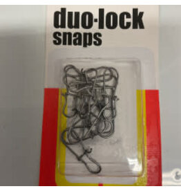 LUHR JENSEN 30 lb Test Duo-Lock Snap / 12 Pack  Stainless Steel