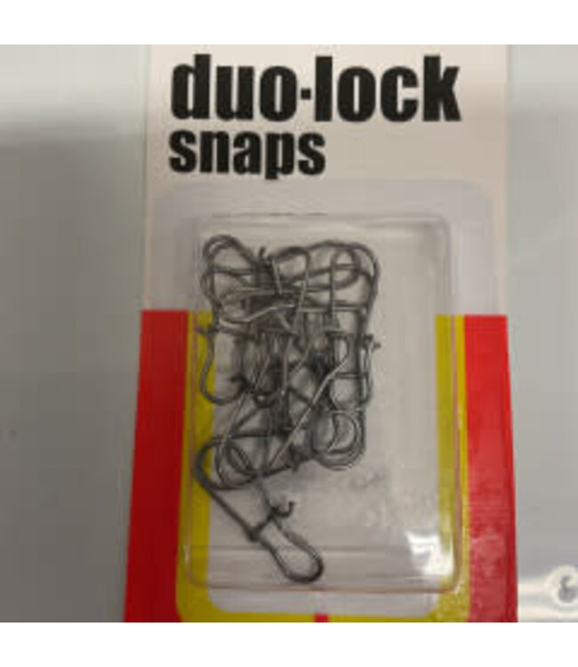 LUHR JENSEN 30 lb Test Duo-Lock Snap / 12 Pack  Stainless Steel