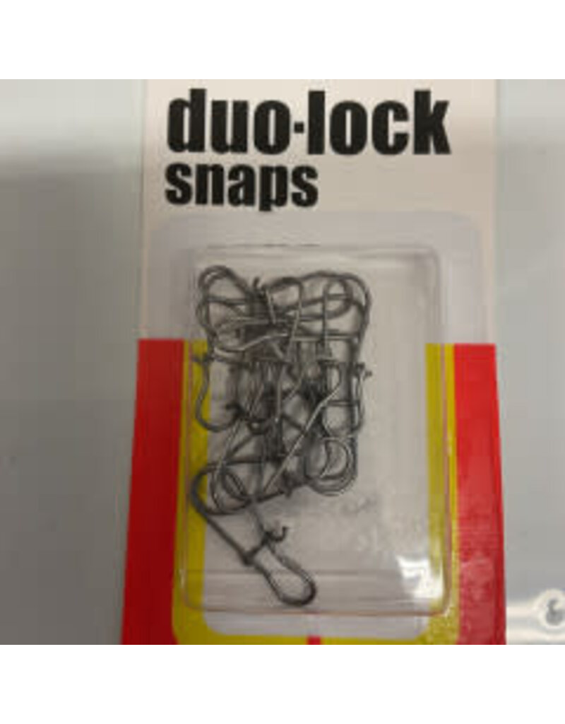 LUHR JENSEN 45 lb Test Duo-Lock Snap / 12 Pack  Stainless Steel
