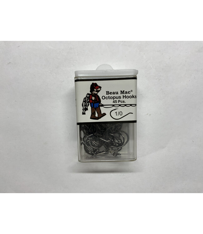 Beau Mac Octopus Hooks 45 1/0 Black