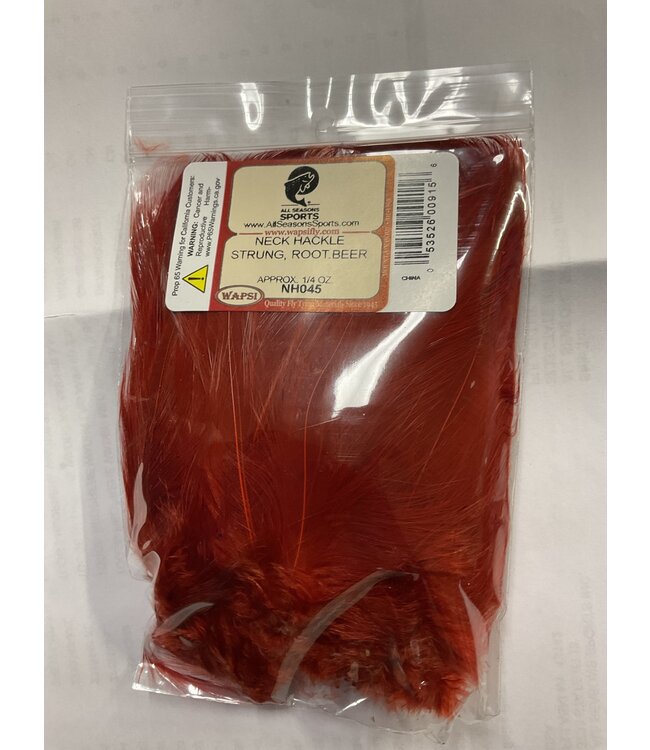 Wapsi NECK HACKLE STRUNG, ROOT.BEER NH045