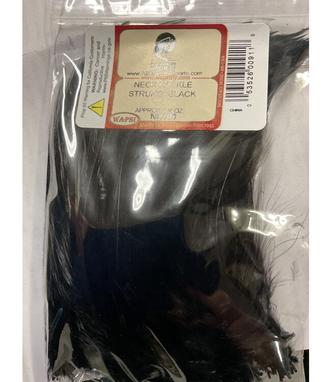 Wapsi NECK HACKLE STRUNG, BLACK NH100