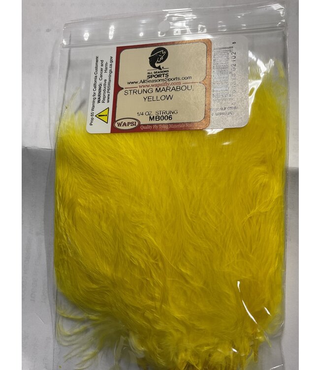 Wapsi STRUNG MARABOU, YELLOW (MB006)