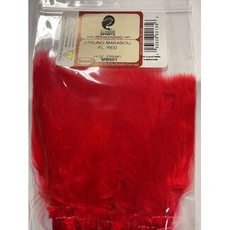 Wapsi STRUNG MARABOU, FL.  RED (MB501)