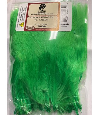 Wapsi STRUNG MARABOU, FL. GREEN (MB504)