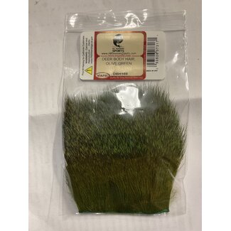 Wapsi (DBH169) DEER BODY HAIR, OLIVE GREEN