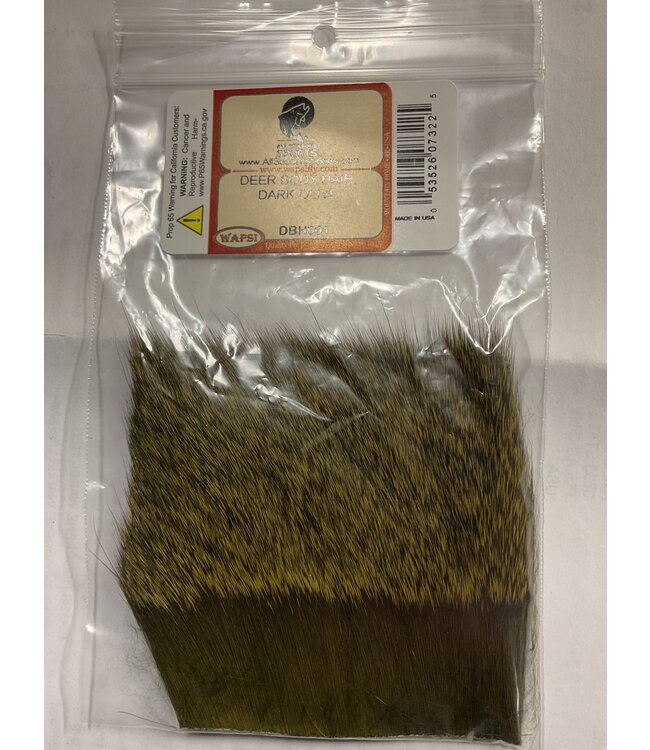 Wapsi (DBH901)DEER BODY HAIR, DARK OLIVE