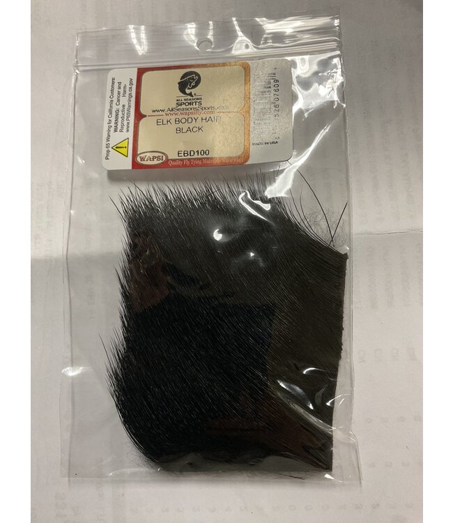 Wapsi (EBD100) ELK BODY HAIR, BLACK
