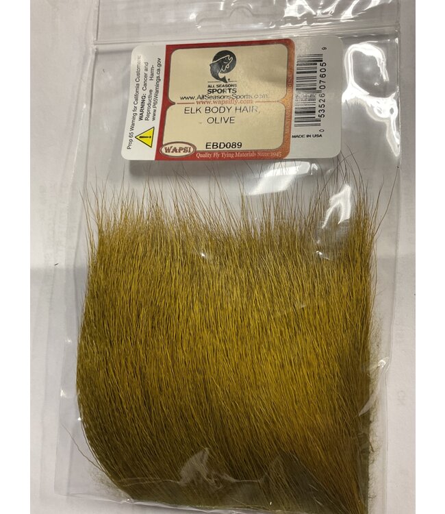 Wapsi (EBD089) ELK BODY HAIR, OLIVE