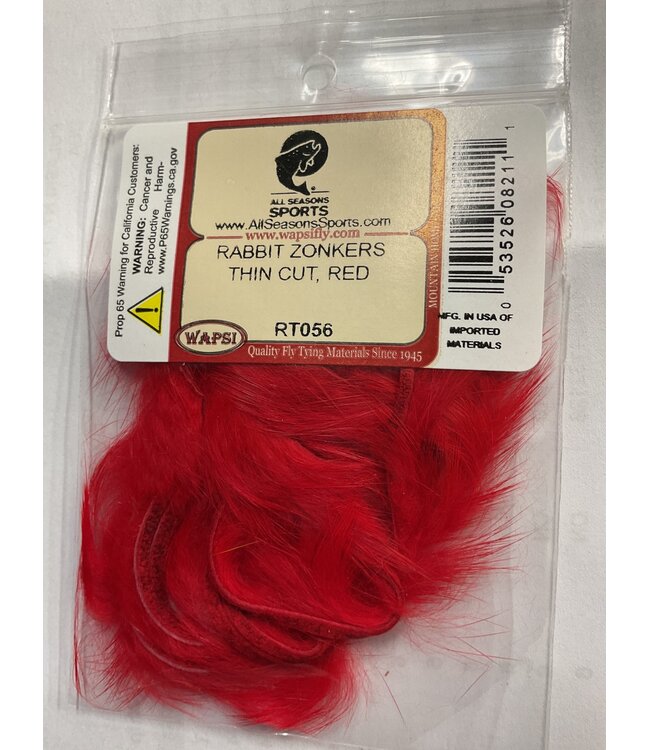 Wapsi (RT056) RABBIT ZONKERS THIN CUT, RED