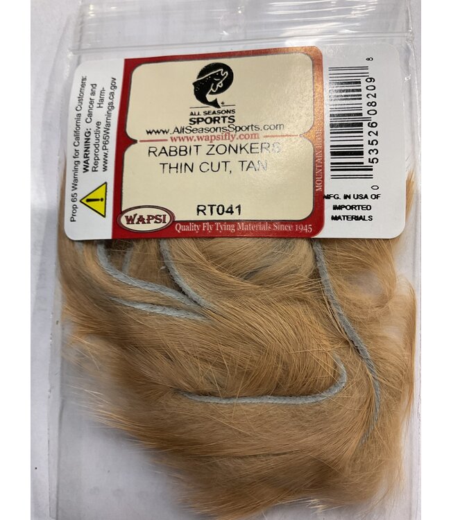 Wapsi (RT041) RABBIT ZONKERS THIN CUT, TAN