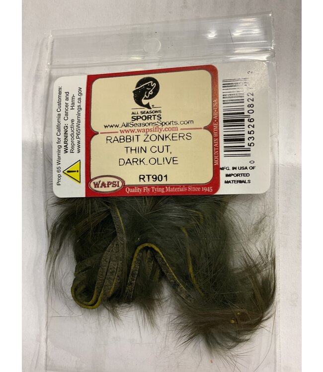 Wapsi (RT901) RABBIT ZONKERS THIN CUT, DARK.OLIVE