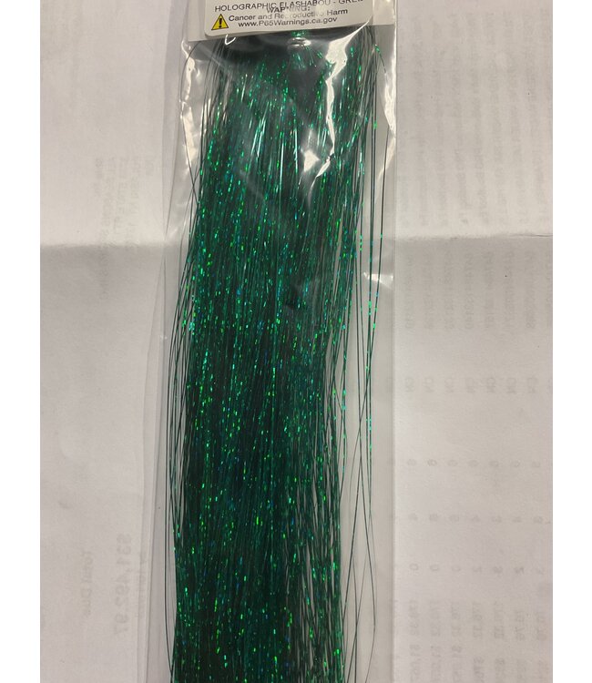 Wapsi HOLOGRAPHIC FLASHABOU TINSEL - GREEN FH072