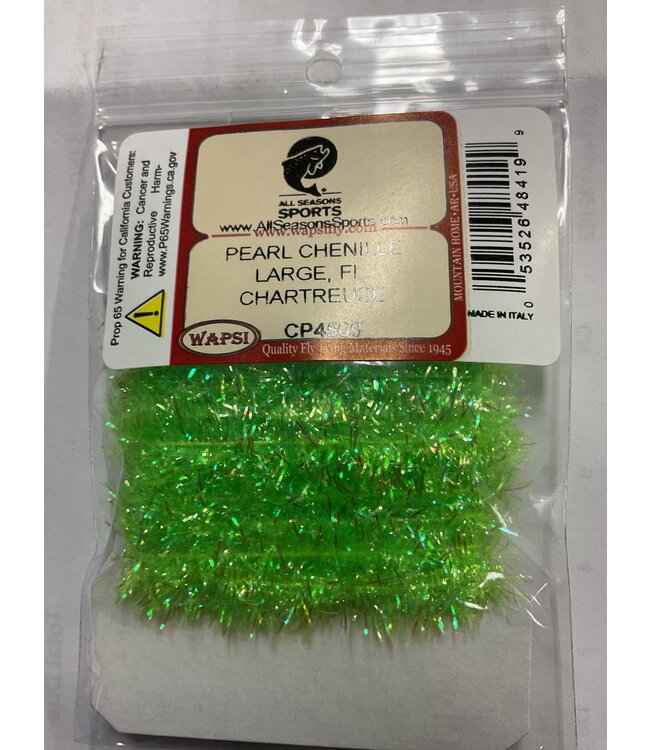 Wapsi (CP4509) PEARL CHENILLE LARGE, FL. CHARTREUSE