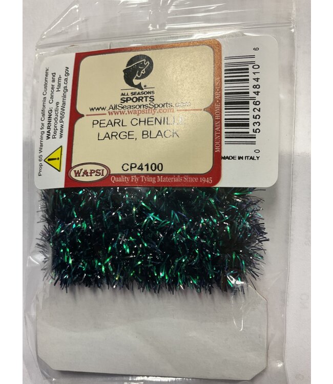 Wapsi (CP4100) PEARL CHENILLE LARGE, BLACK
