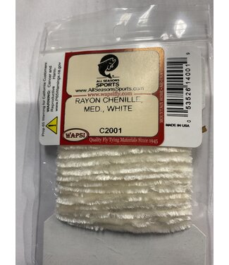 Wapsi RAYON CHENILLE, MED., WHITE C2001