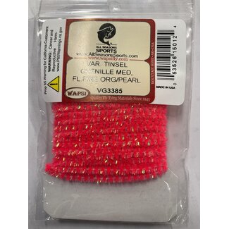 Wapsi VAR. TINSEL CHENILLE MED VG3385 FL.FIRE ORG/PEARL