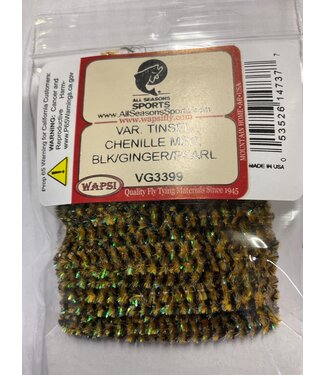 Wapsi VAR. TINSEL CHENILLE MED VG3399 BLACK/GINGER/PEARL