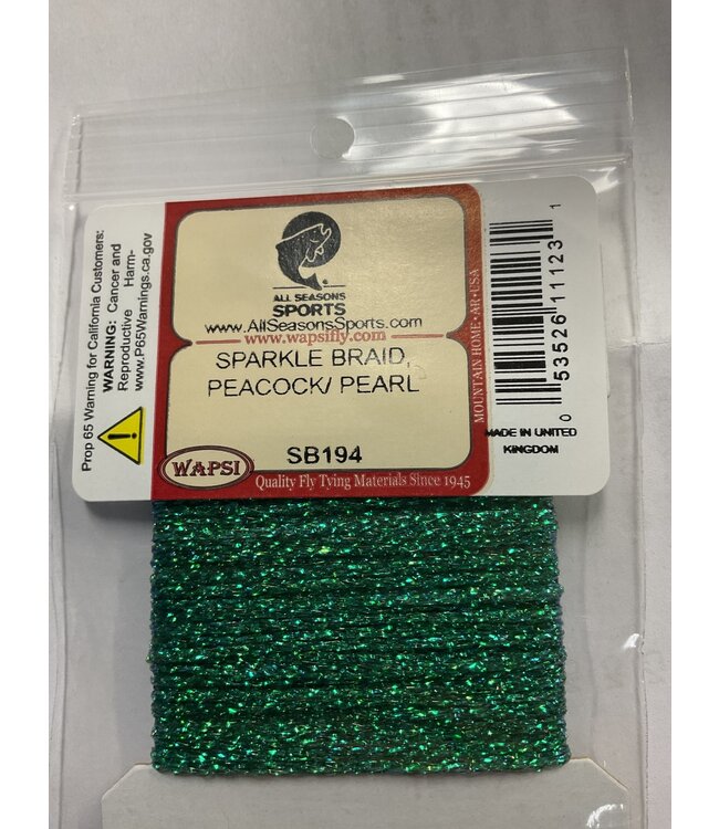 Wapsi SPARKLE BRAID, PEACOCK/ PEARL SB194