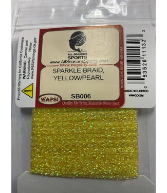 Wapsi SPARKLE BRAID, YELLOW/PEARL SB006