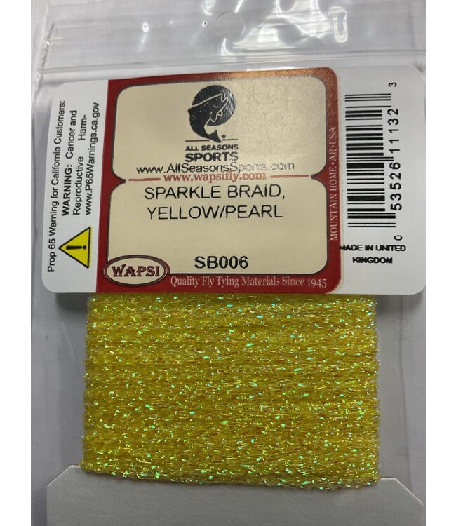 Wapsi SPARKLE BRAID, YELLOW/PEARL SB006