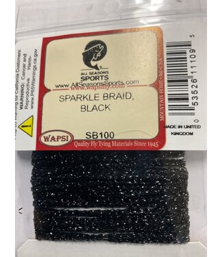 Wapsi SPARKLE BRAID, BLACK/METALLIC (SB100)