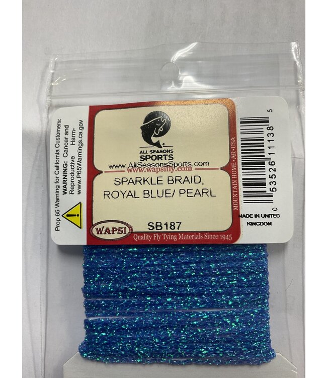 Wapsi SPARKLE BRAID, ROYAL BLUE/PEARL SB187