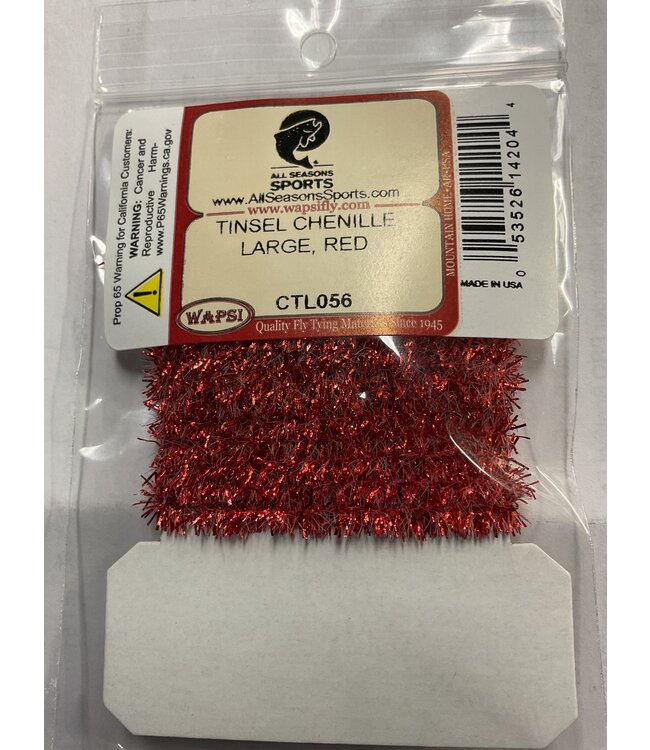 Wapsi (CTL056) TINSEL CHENILLE LARGE, RED