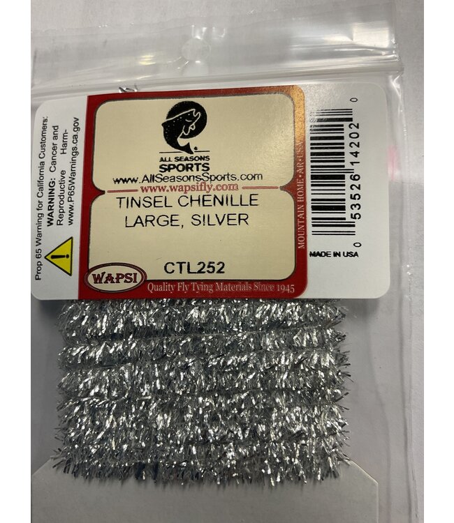 Wapsi (CTL252) TINSEL CHENILLE LARGE, SILVER