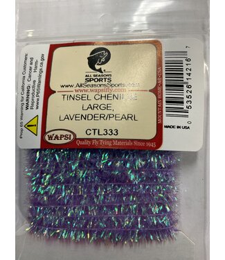 Wapsi (CTL333) TINSEL CHENILLE LARGE, LAVENDER/PEARL
