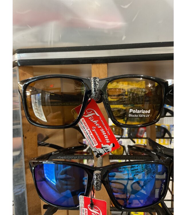 Fisherman Eyewear Fisherman Eyewear Pargo, Shiny Black Frame / Amber 50713003X