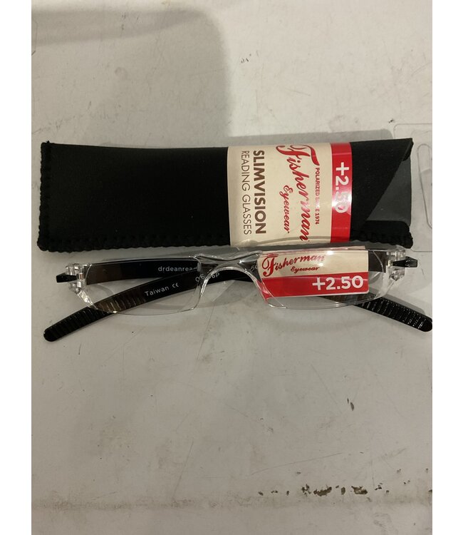 Fisherman Eyewear FISHERMAN EYEWEAR SLIM VISION +2.50 READING GLASSES 0836FE