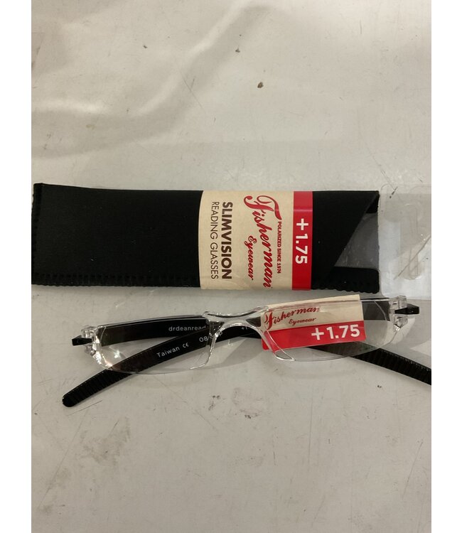 Fisherman Eyewear FISHERMAN EYEWEAR  SLIM VISION FE +1.75 READING GLASSES 08633FE