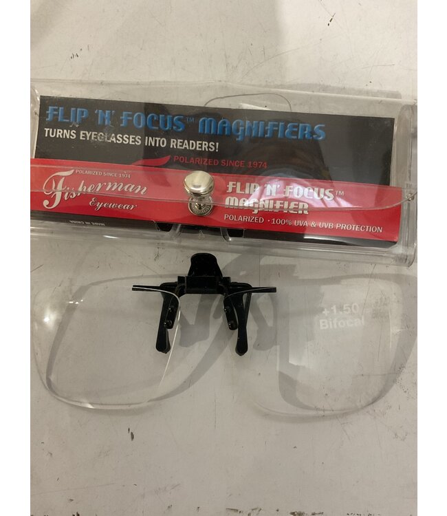 Fisherman Eyewear FLIP AND FOCUS +1.50 MAGNIFIER 10FF(F.E.)  90150N
