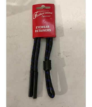 Fisherman Eyewear Fisherman Eyewear FISH CORD RUBBERTIP BLK/BLU EYECORD(F.E.) 90064