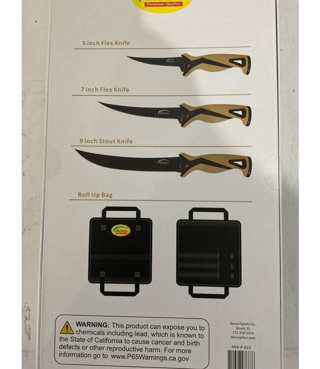 Danco DANCO PRO SERIES KNIFE KIT, SANDSTORM INCLUDES ROLL UP BAG KIT
