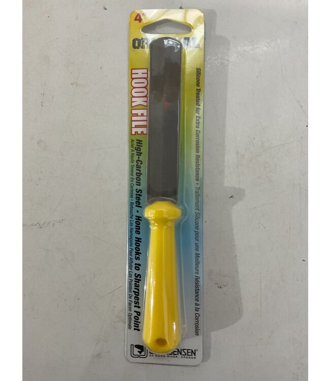 Luhr-Jensen 4” Original Hook File  Yellow