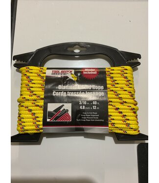 DIAMOND BRAID ROPE 3/16" X 40'