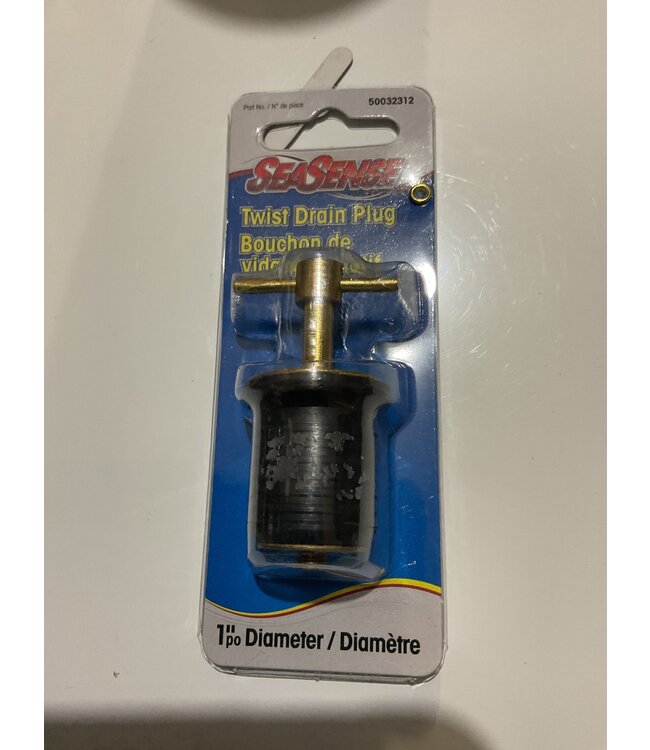 SeaSense/Unified Marine SEASENSE 1" THREADED BRASS DRAIN PLUG W/T-HANDLE