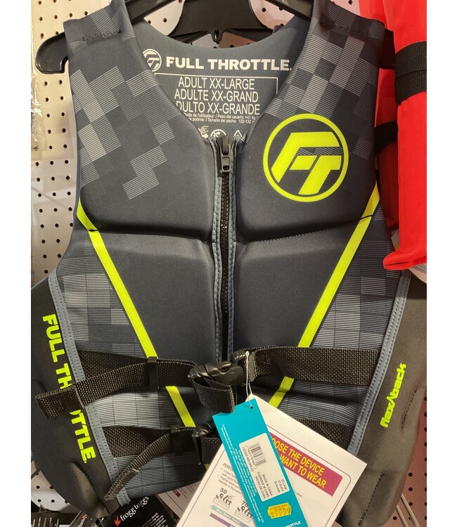 FULL THROTTLE LIFE VEST W/FLEX BACK XXL