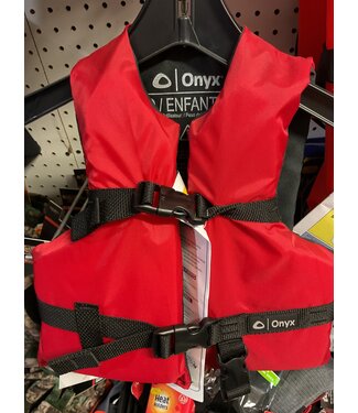 ONYX ONYX CHILD VEST RED 30-50LBS