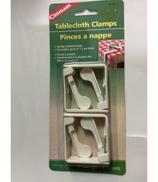 Coghlans 9211 Deluxe Tablecloth Clamps 4Pk