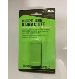 HME MICRO USB & USB C OTG 2-N-1 MEMORY CARD READER