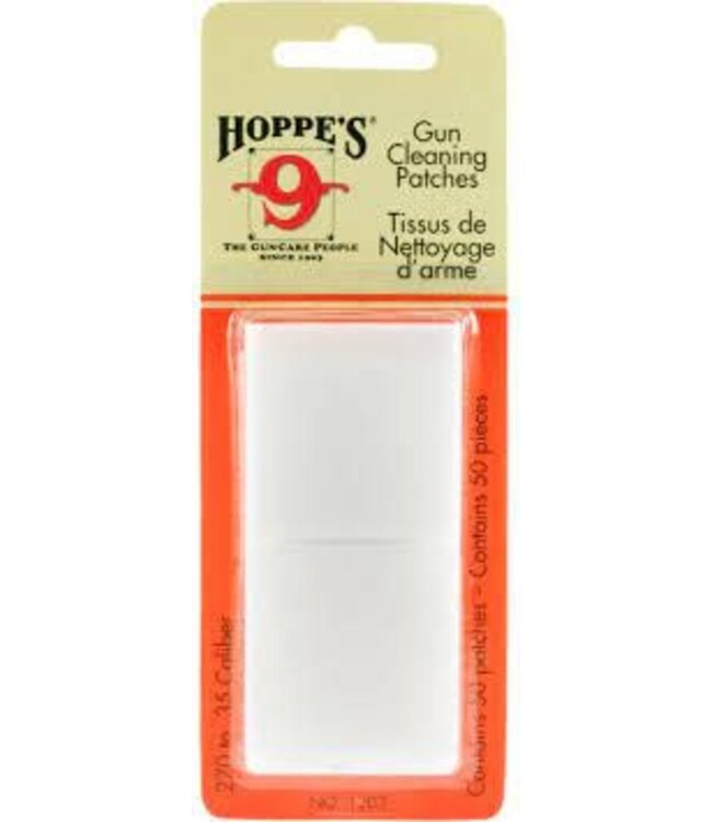 Hoppes Gun Cleaning Patches .22-.270 60ct