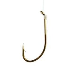 Wright & McGill Co. EAGLE CLAW SZ-6 SINGLE SNELLED HOOK PLAIN SHANK BRONZE 6/pk