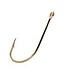 (140-2) EAGLE CLAW SZ-2 DOUBLE SNELLED HOOK PLAIN COLOR-BRONZE SHANK 6/PK